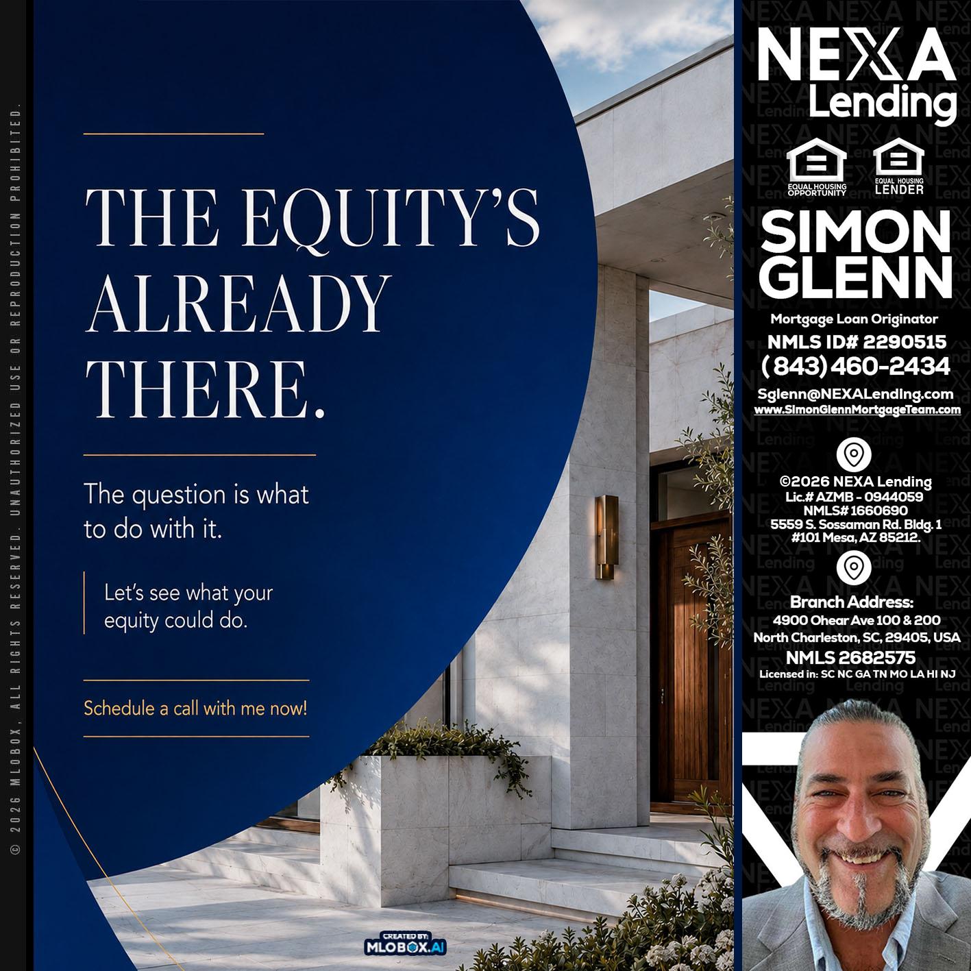 the equity's - Simon Glenn -Mortgage Broker Loan Originator
