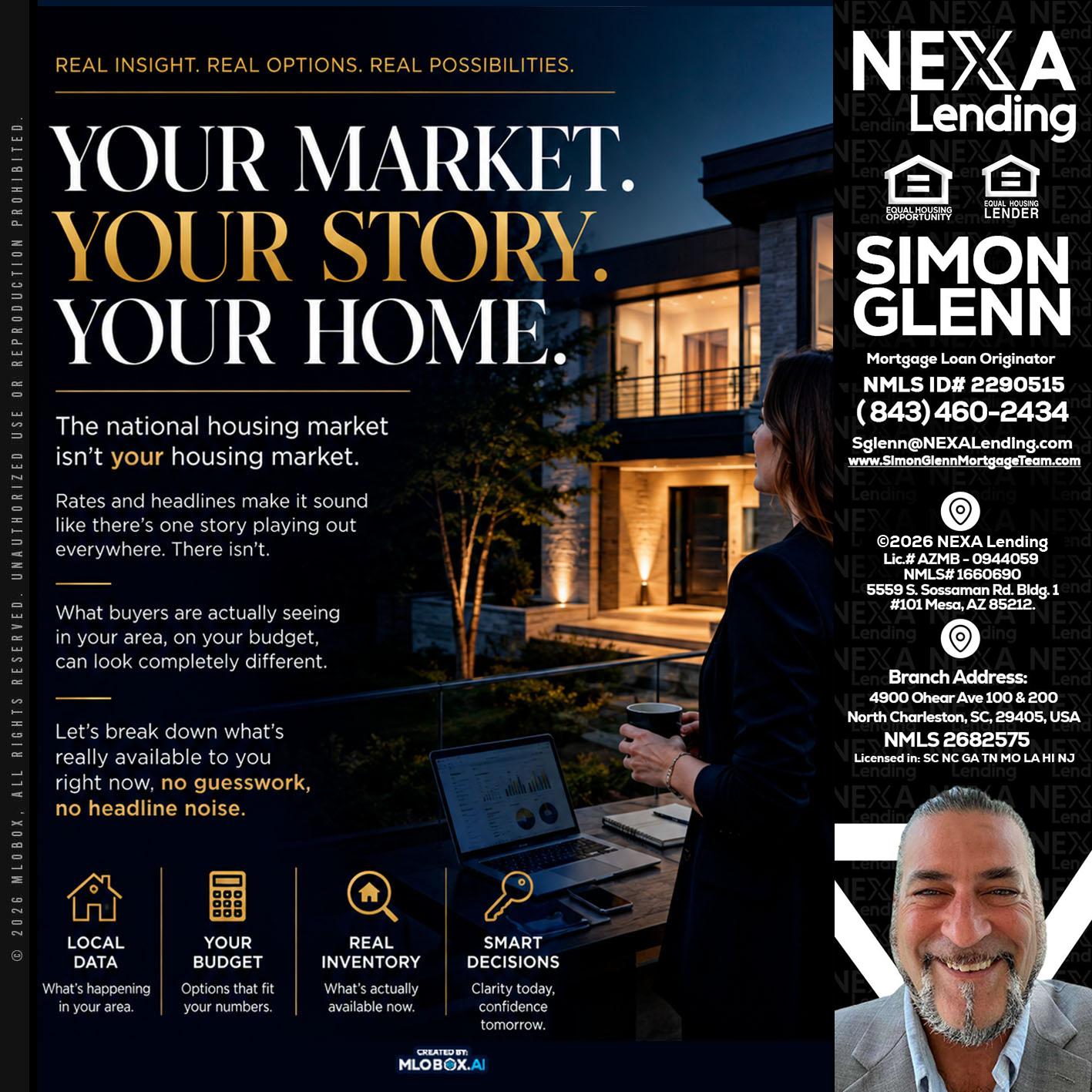 your market - Simon Glenn -Mortgage Broker Loan Originator