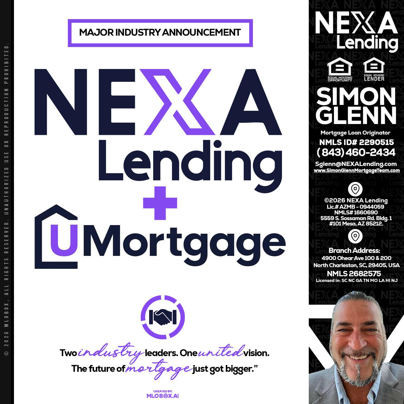 NEXA LENDING U MORTGAGE - Simon Glenn -Mortgage Broker Loan Originator