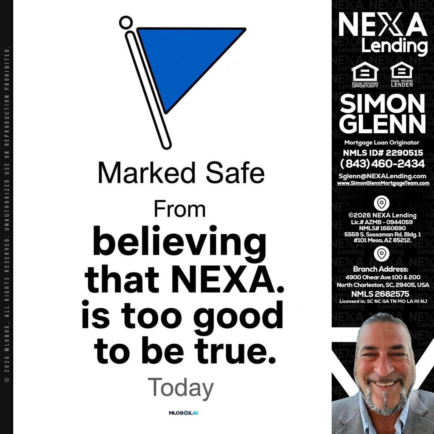 MARKED SAFE - Simon Glenn -Mortgage Broker Loan Originator