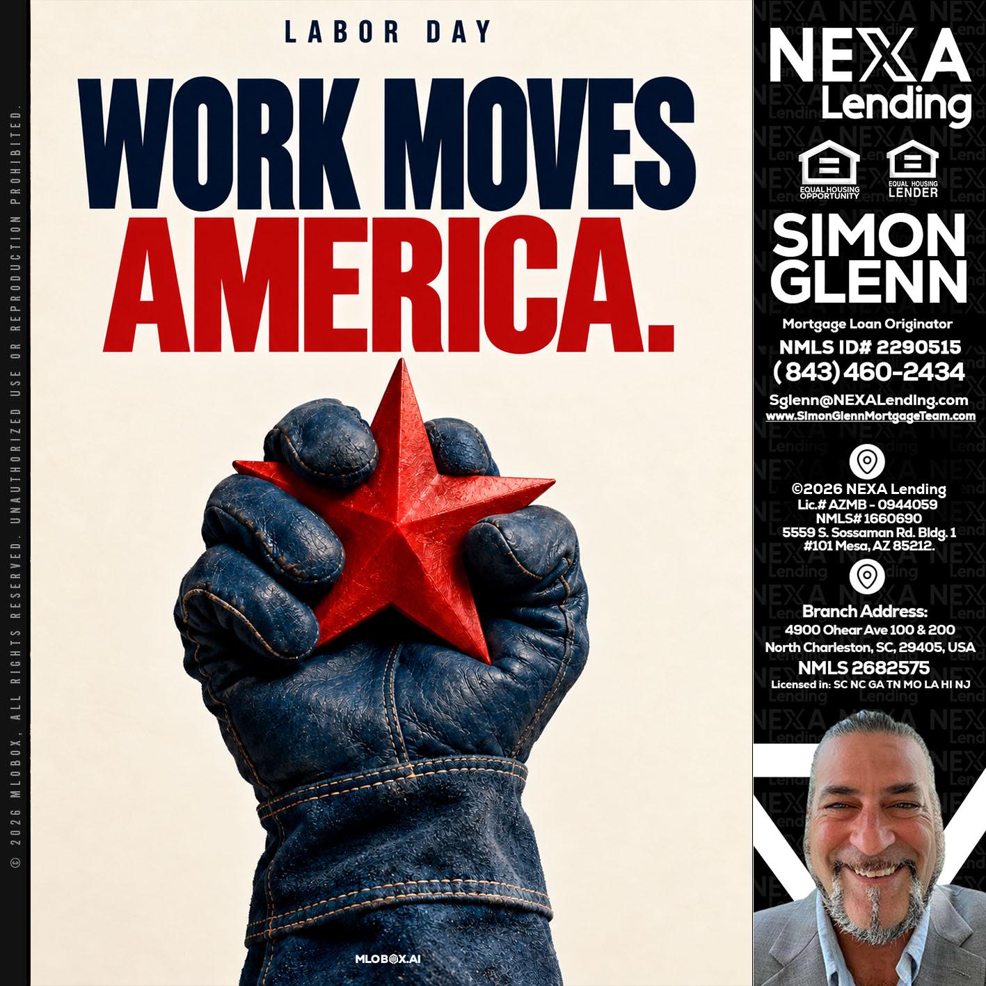 WORKS MOVES AMERICA - Simon Glenn -Mortgage Broker Loan Originator