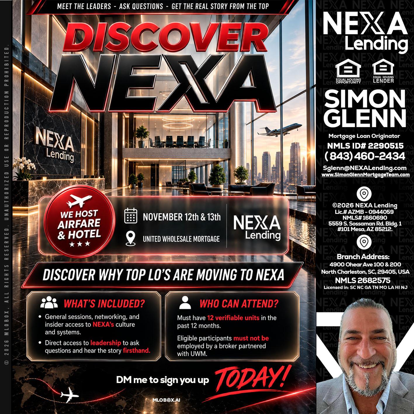 DISCOVER NEXA - Simon Glenn -Mortgage Broker Loan Originator