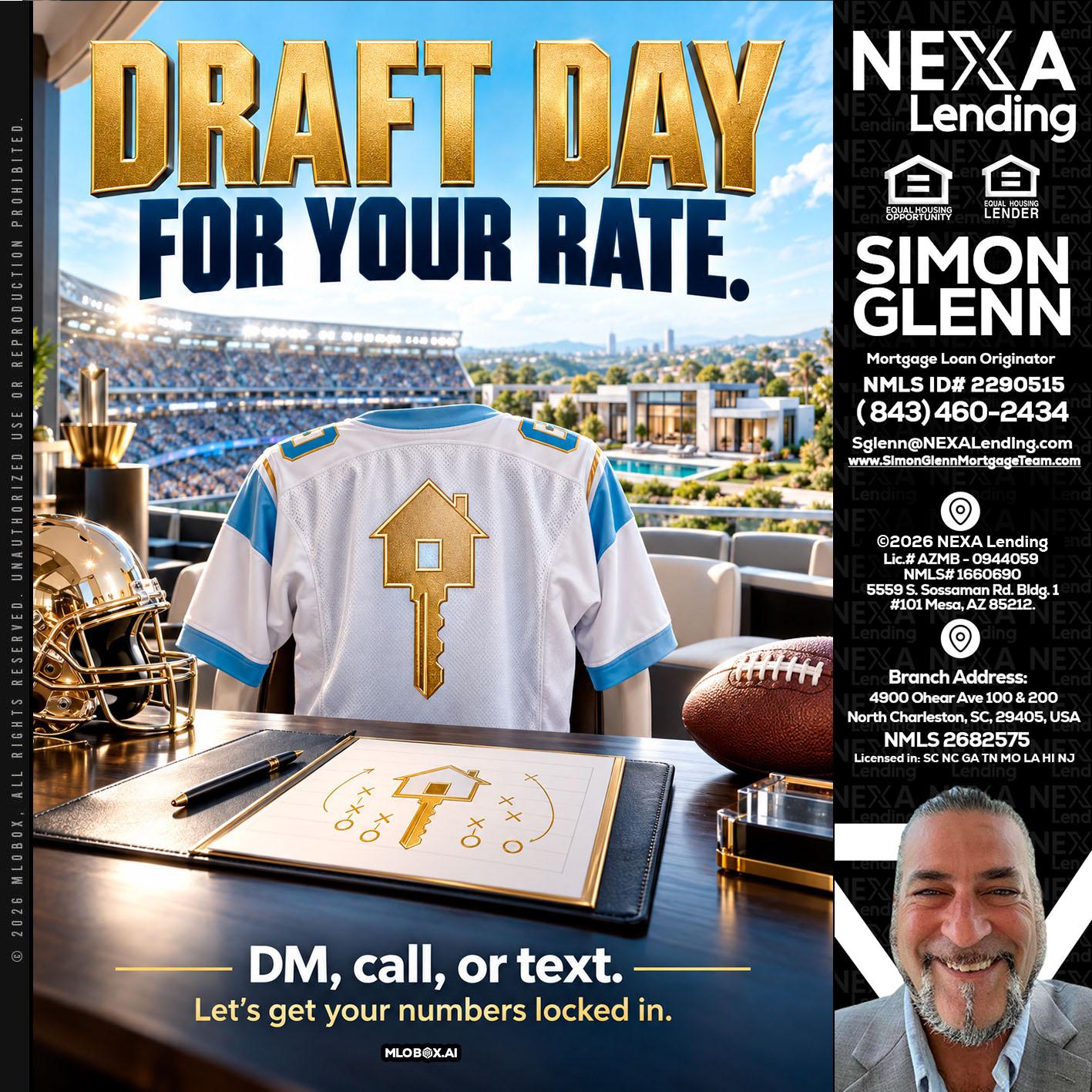 DRAFT DAY - Simon Glenn -Mortgage Broker Loan Originator
