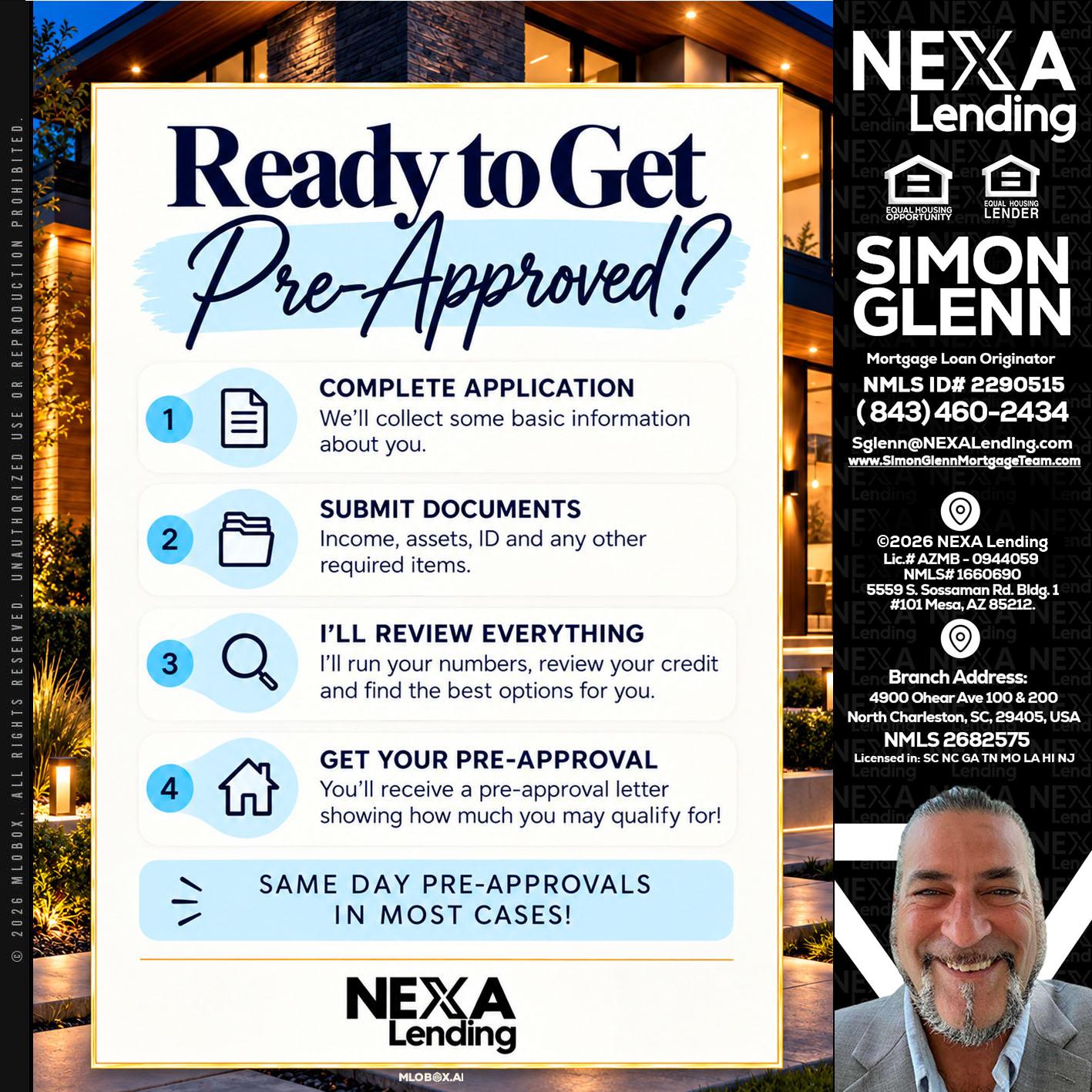 ready to get - Simon Glenn -Mortgage Broker Loan Originator
