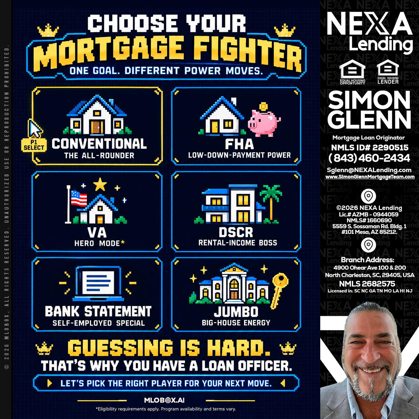 CHOOSE YOUR MORTGAGE - Simon Glenn -Mortgage Broker Loan Originator