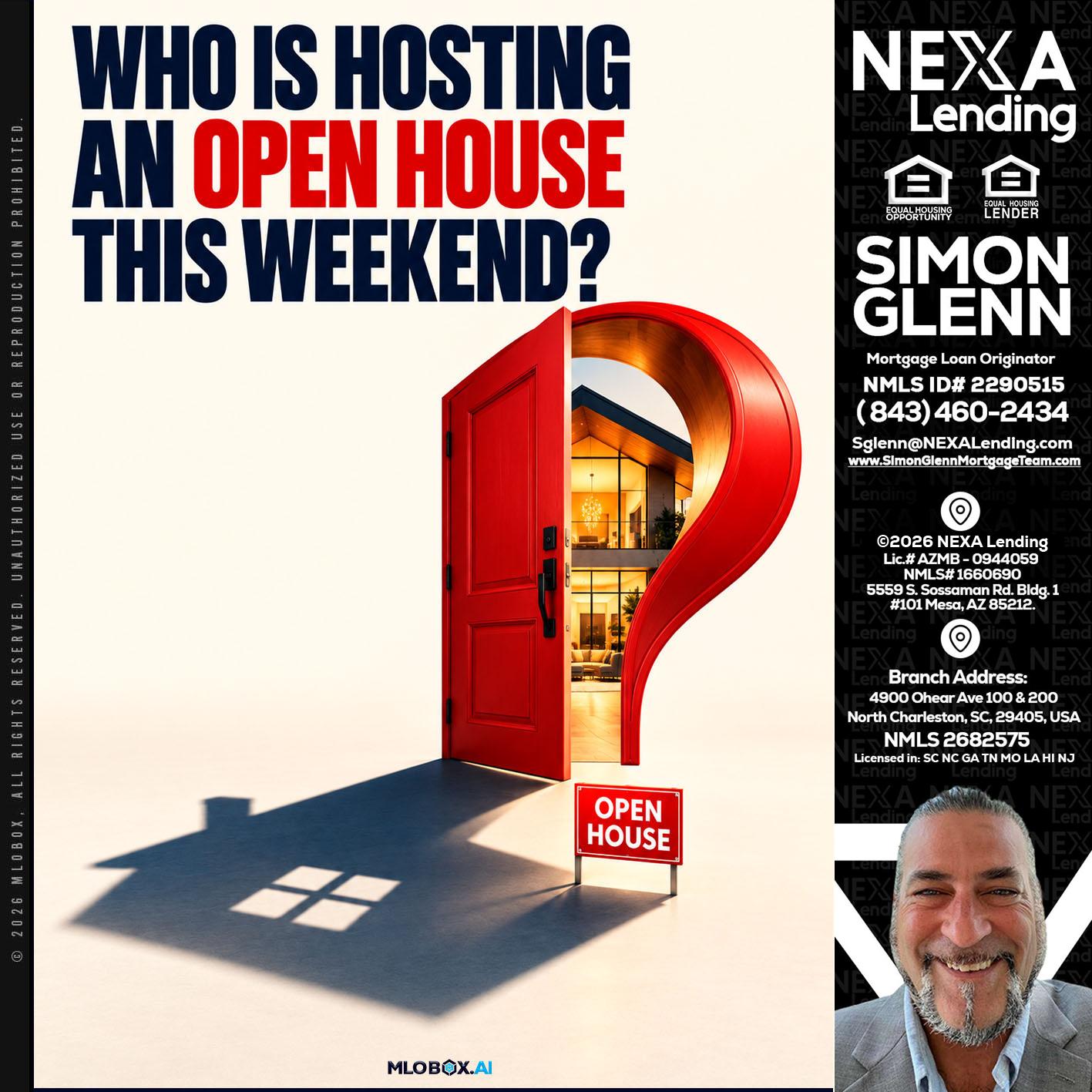 who is hosting - Simon Glenn -Mortgage Broker Loan Originator